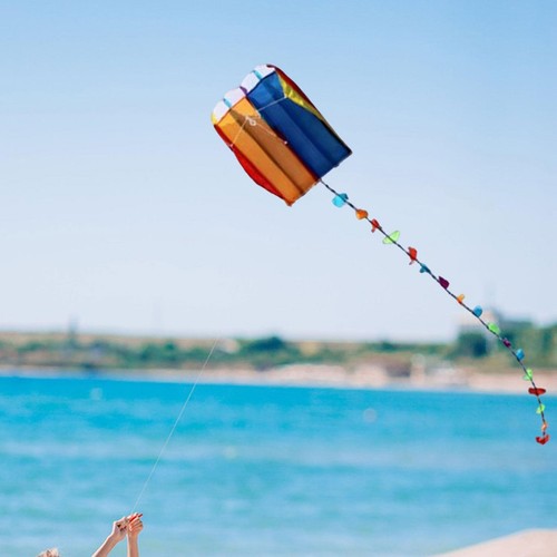 Rainbow parafoil kite outdoor - rainbow,
